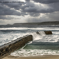 Buy canvas prints of Sennen covde,Cornwall lands end west country by kathy white