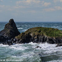 Buy canvas prints of Kynance Cove; Cornwall by kathy white