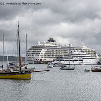 Buy canvas prints of falmouth,boat in the Harbour Qatari Royal Family d by kathy white