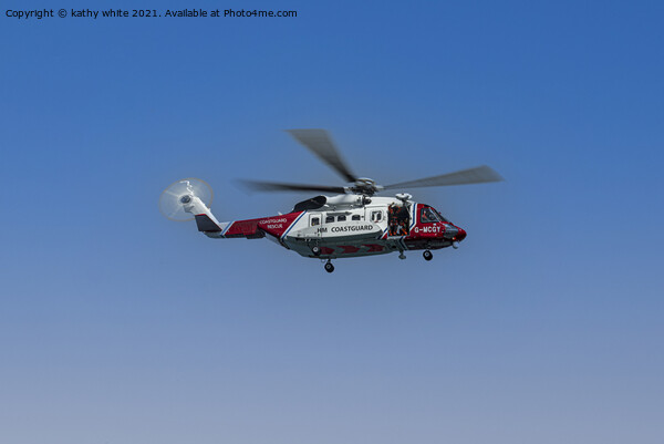 hm coastguard helicopter Picture Board by kathy white