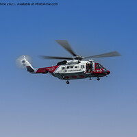 Buy canvas prints of hm coastguard helicopter by kathy white