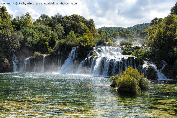 Majestic Skradinski Buk Waterfall Picture Board by kathy white
