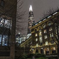 Buy canvas prints of Shard London tower architecture outdoor skyscraper by kathy white