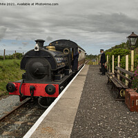 Buy canvas prints of Steam train in Cornish countryside,world war 2.wor by kathy white
