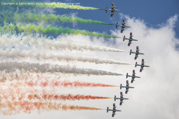 The Frecce Tricolori are the current Italian Air F Picture Board by kathy white