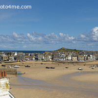 Buy canvas prints of St Ives Harbour Cornwall by kathy white