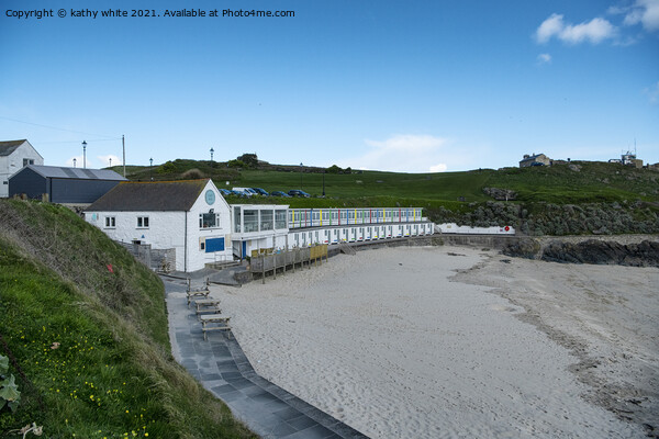 St. Ives, Cornwall,Porthgwidden Beach ,beach huts Picture Board by kathy white