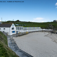 Buy canvas prints of St. Ives, Cornwall,Porthgwidden Beach ,beach huts by kathy white