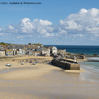 Buy canvas prints of St Ives Harbour  by kathy white