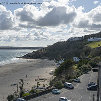 Buy canvas prints of St. Ives Cornwall uk, Porthminster Beach by kathy white