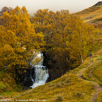 Buy canvas prints of Highland Waterfalls by Lrd Robert Barnes