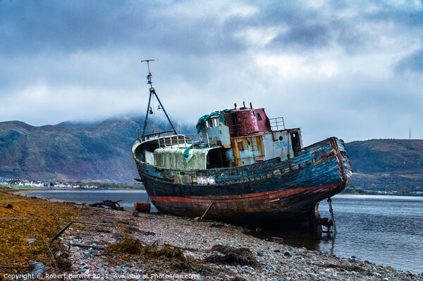 The Old Boat of Caol Picture Board by Lrd Robert Barnes