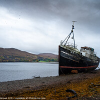 Buy canvas prints of The Old Shipwreck at Caol by Robert Barnes