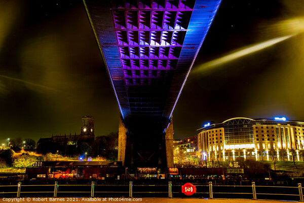 Under The  Tyne Bridge Picture Board by Lrd Robert Barnes