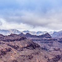 Buy canvas prints of The Mountain Peaks of Gran Canaria by Lrd Robert Barnes
