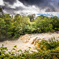Buy canvas prints of After The Storm At Aysgarth Falls by Robert Barnes