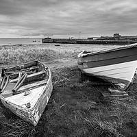 Buy canvas prints of Boats of Holy Island by Lrd Robert Barnes