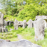 Buy canvas prints of Inside The Druid Temple by Robert Barnes