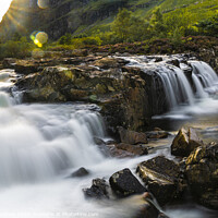 Buy canvas prints of The Waterfalls of Glencoe by Lrd Robert Barnes