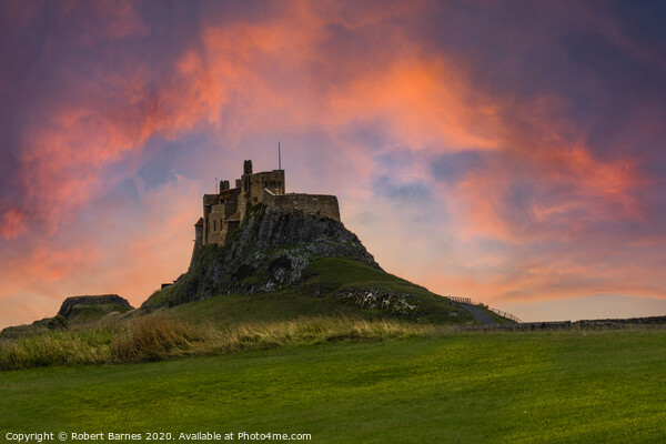 Lindisfarne Castle at Dawn Picture Board by Lrd Robert Barnes