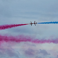 Buy canvas prints of Red Arrows make one by Clive Rees
