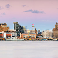 Buy canvas prints of Liverpool Skyline by Daniel kenealy