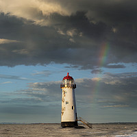 Buy canvas prints of Talacre Lighthouse by Daniel kenealy