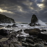 Buy canvas prints of Sunset at Gwenfaen's Pillar by Palombella Hart