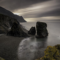 Buy canvas prints of Trefor Sea Stacks by Palombella Hart