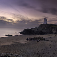 Buy canvas prints of Twr Mawr Lighthouse, An Autumn sunset by Palombella Hart