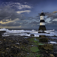 Buy canvas prints of After the storm at Trwyn Du Lighthouse by Palombella Hart
