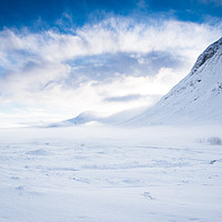Buy canvas prints of Buachaille Etive Mor in winter by Karen Kennedy