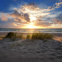 Buy canvas prints of Beach Sunrise  by Steffen Gierok-Latniak
