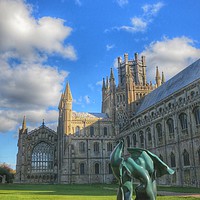 Buy canvas prints of Ely Cathedral                     by Sally Redgrave