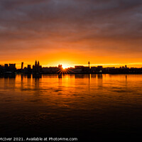 Buy canvas prints of Sunrise over Liverpool by Dominic Shaw-McIver