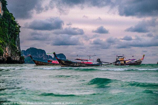 Thai boat scene Picture Board by Dominic Shaw-McIver