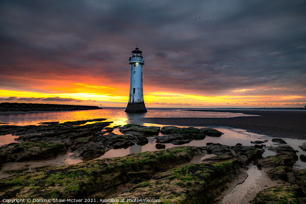 New Brighton Lighthouse Picture Board by Dominic Shaw-McIver