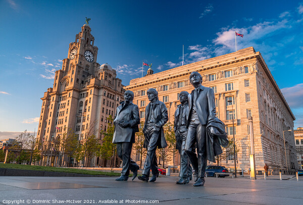 The Fab 4 at the Pier Head, Liverpool Picture Board by Dominic Shaw-McIver