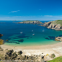 Buy canvas prints of La Grande Greve, Sark, Channel Islands by Dominic Shaw-McIver