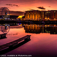 Buy canvas prints of Salthouse Dock Reflections by Dominic Shaw-McIver