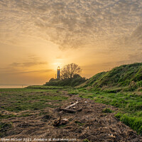 Buy canvas prints of Hale Village Lighthouse at sunset by Dominic Shaw-McIver