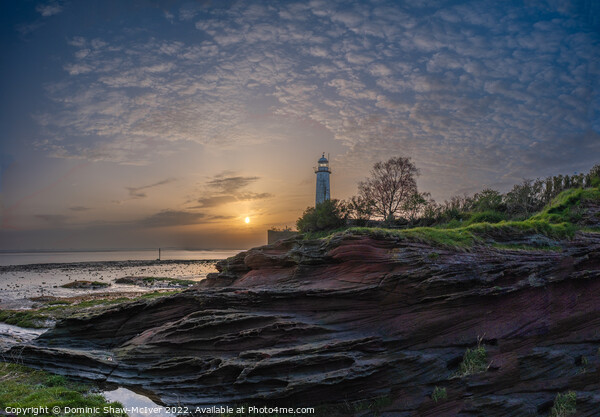 Sunset at Hale Head Lighthouse Picture Board by Dominic Shaw-McIver