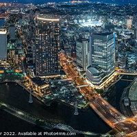 Buy canvas prints of Yokohama City Lights by Dominic Shaw-McIver
