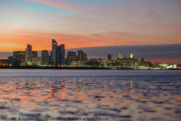 Mersey Dawn Picture Board by Dominic Shaw-McIver