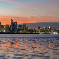 Buy canvas prints of Mersey Dawn by Dominic Shaw-McIver