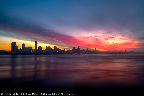 Liverpool Sunrise Picture Board by Dominic Shaw-McIver