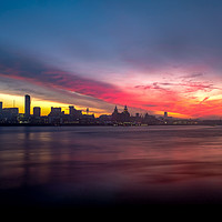 Buy canvas prints of Liverpool Sunrise by Dominic Shaw-McIver