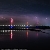 Buy canvas prints of Spike Island Lightning by Dominic Shaw-McIver