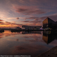 Buy canvas prints of Canning Dock Sunset by Dominic Shaw-McIver