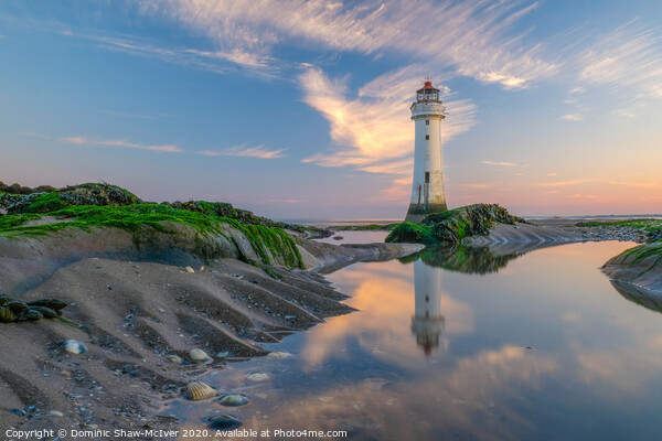 New Brighton Lighthouse at sunrise Picture Board by Dominic Shaw-McIver